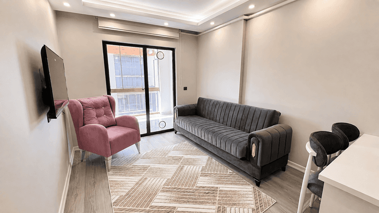 DORA -LÜKS ,GENİŞ M²,EŞYALI |AYRICALIKLI 1+1 KİRALIK SIFIR DAİRE