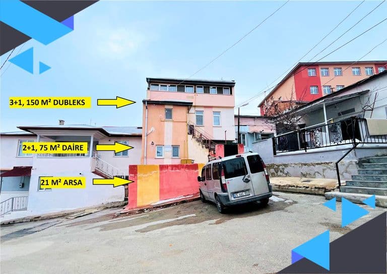 DORA - FIRSAT PAKET 3+1 DUBLEKS + 2+1 DAİRE + 21 M² ARSA HEDİYE