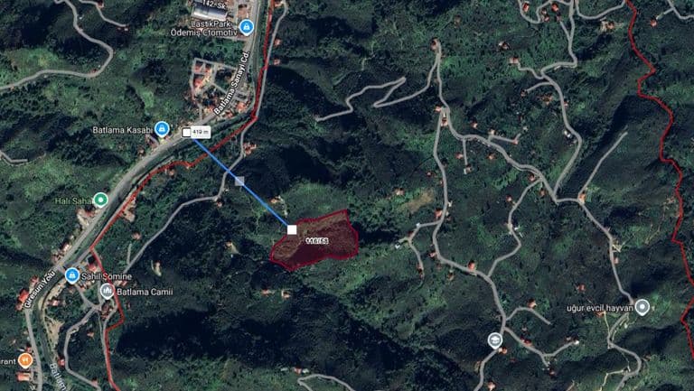 DORA'DAN ÇITLAKKALE MAHALLESİ'NDE 20 DÖNÜM SATILIK FINDIK ARSASI
