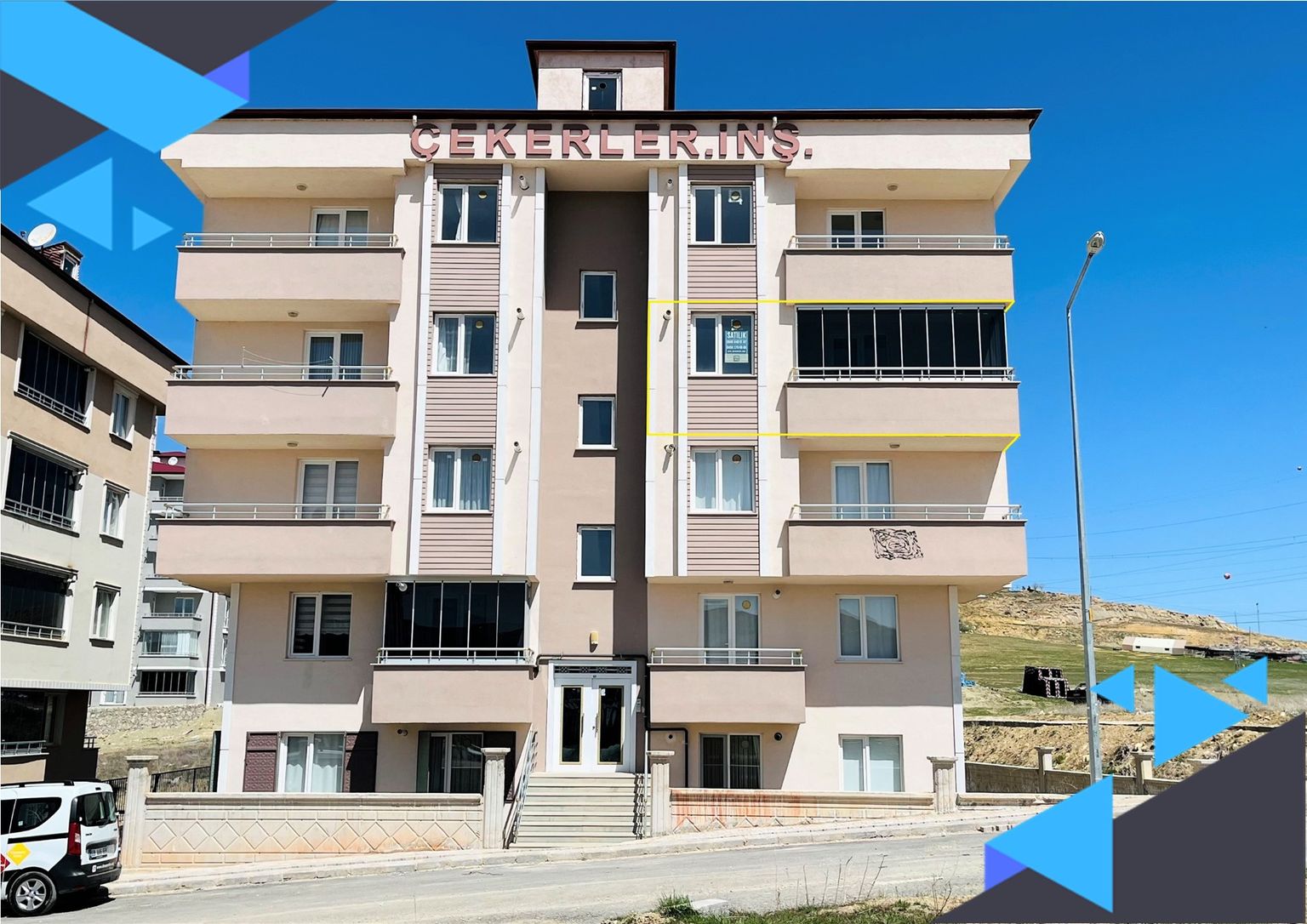 DORA - ÖNÜ AÇIK, GÜNEY CEPHE, ARA KAT 3+1 SATILIK DAİRE