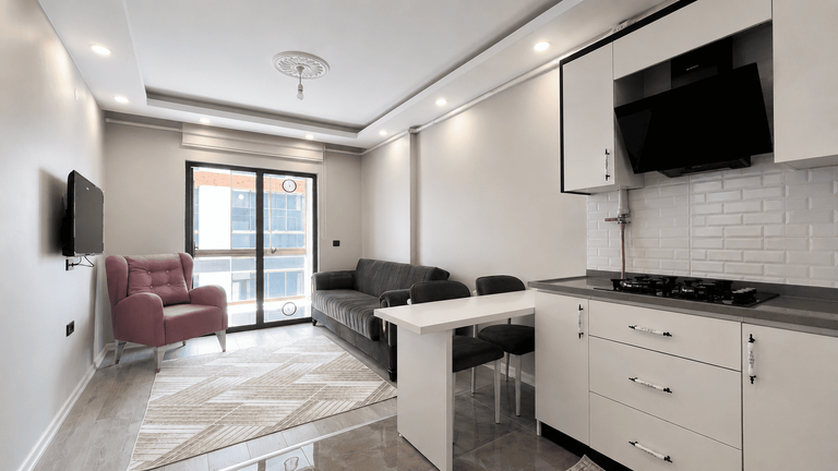 DORA -LÜKS ,GENİŞ M²,EŞYALI |AYRICALIKLI 1+1 KİRALIK SIFIR DAİRE
