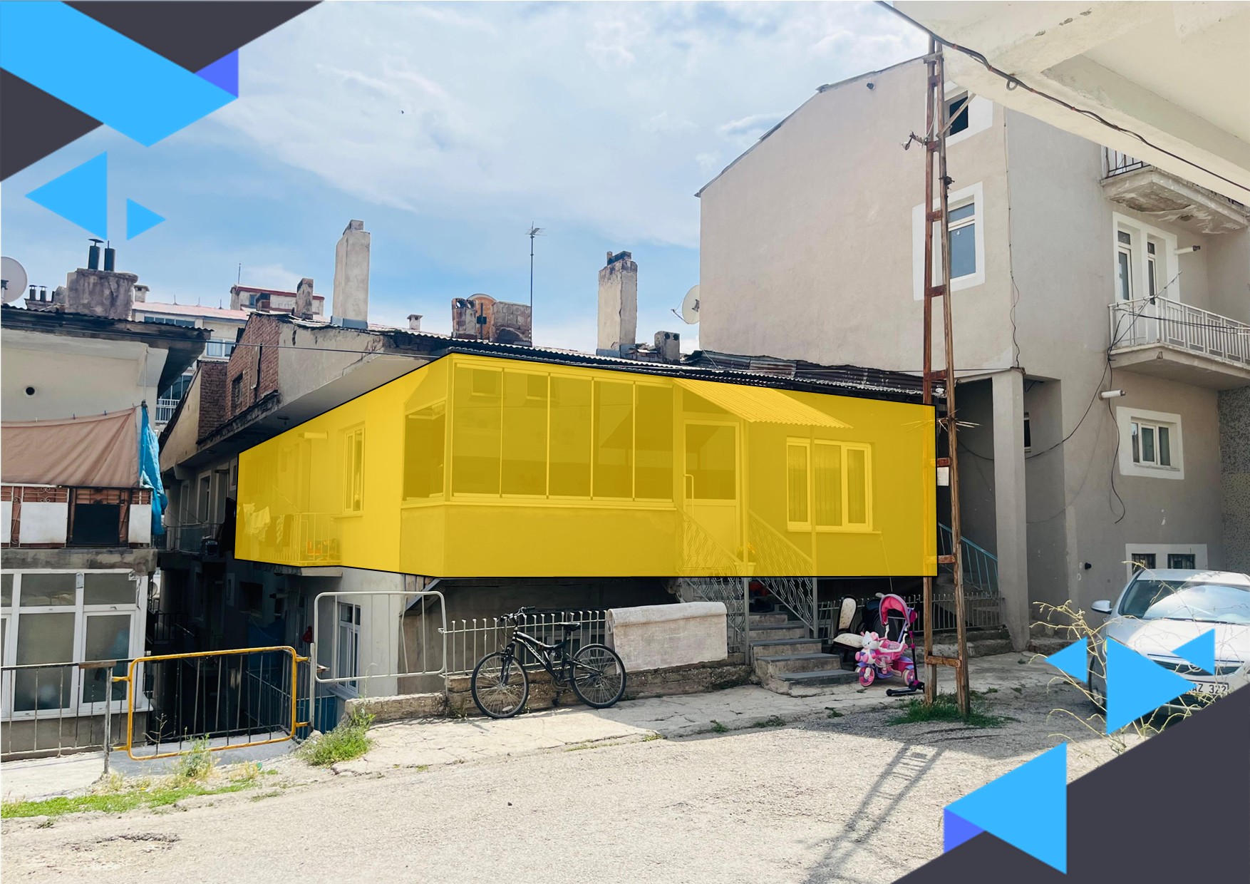 DORA - ŞEHİR MERKEZİNDE İÇİ YENİLENMİŞ MÜSTAKİL GİRİŞLİ DAİRE