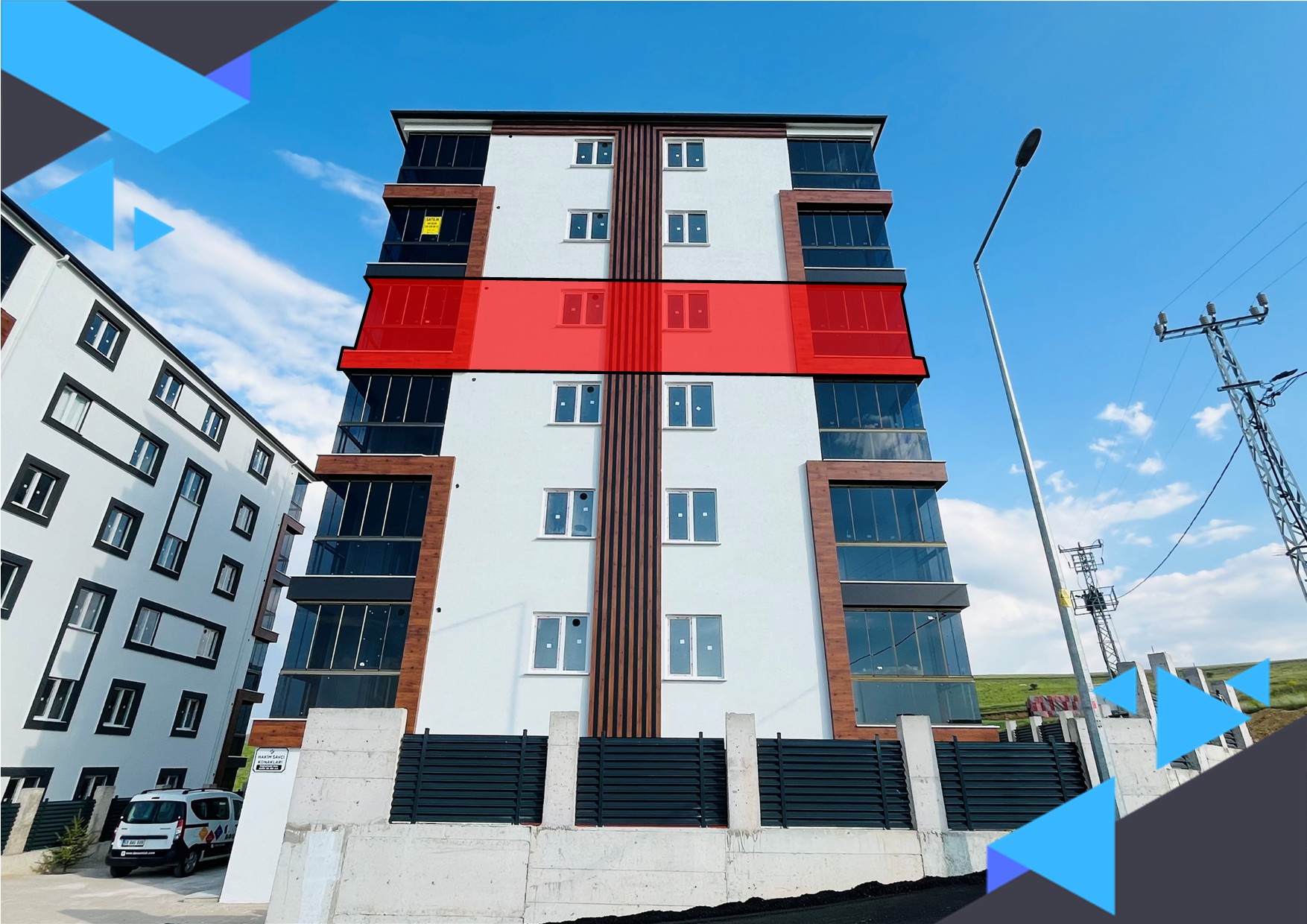 DORA - GENİŞ ÖNÜ TAMAMEN AÇIK HARİKA DOĞA MANZARALI 2+1 SATILIK DAİRE