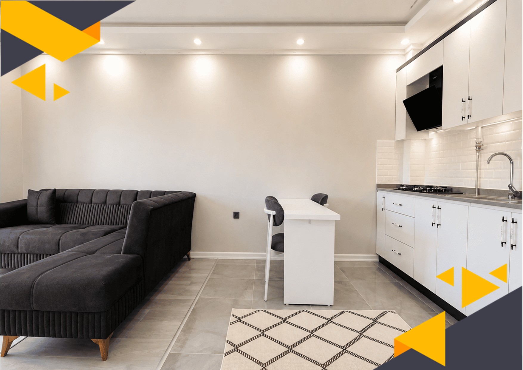 DORA -YENİKENT DE MODERN VE FULL SIFIR EŞYALI 2+1 KİRALIK DAİRE