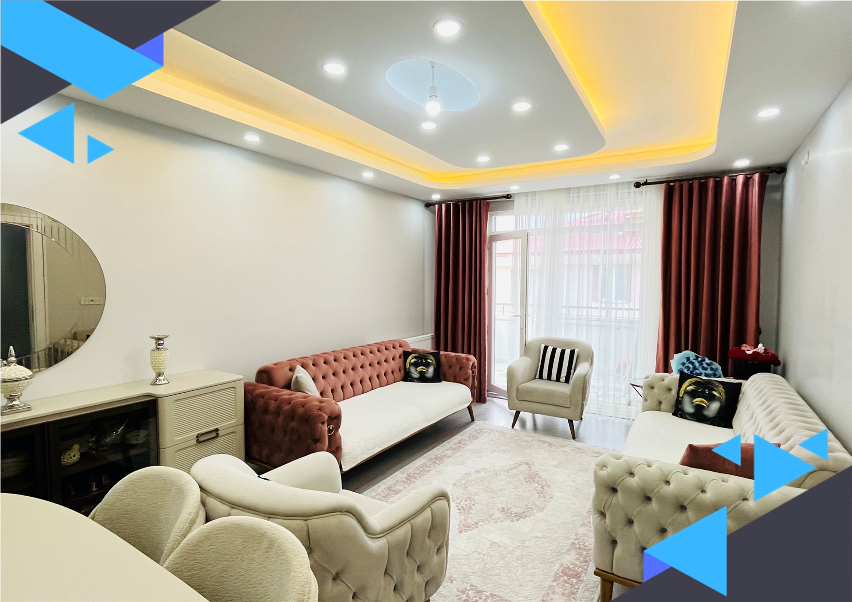 DORA- EKSTRA ÖZENLE DİZAYN EDİLMİŞ ŞIK 3+1 SATILIK DAİRE