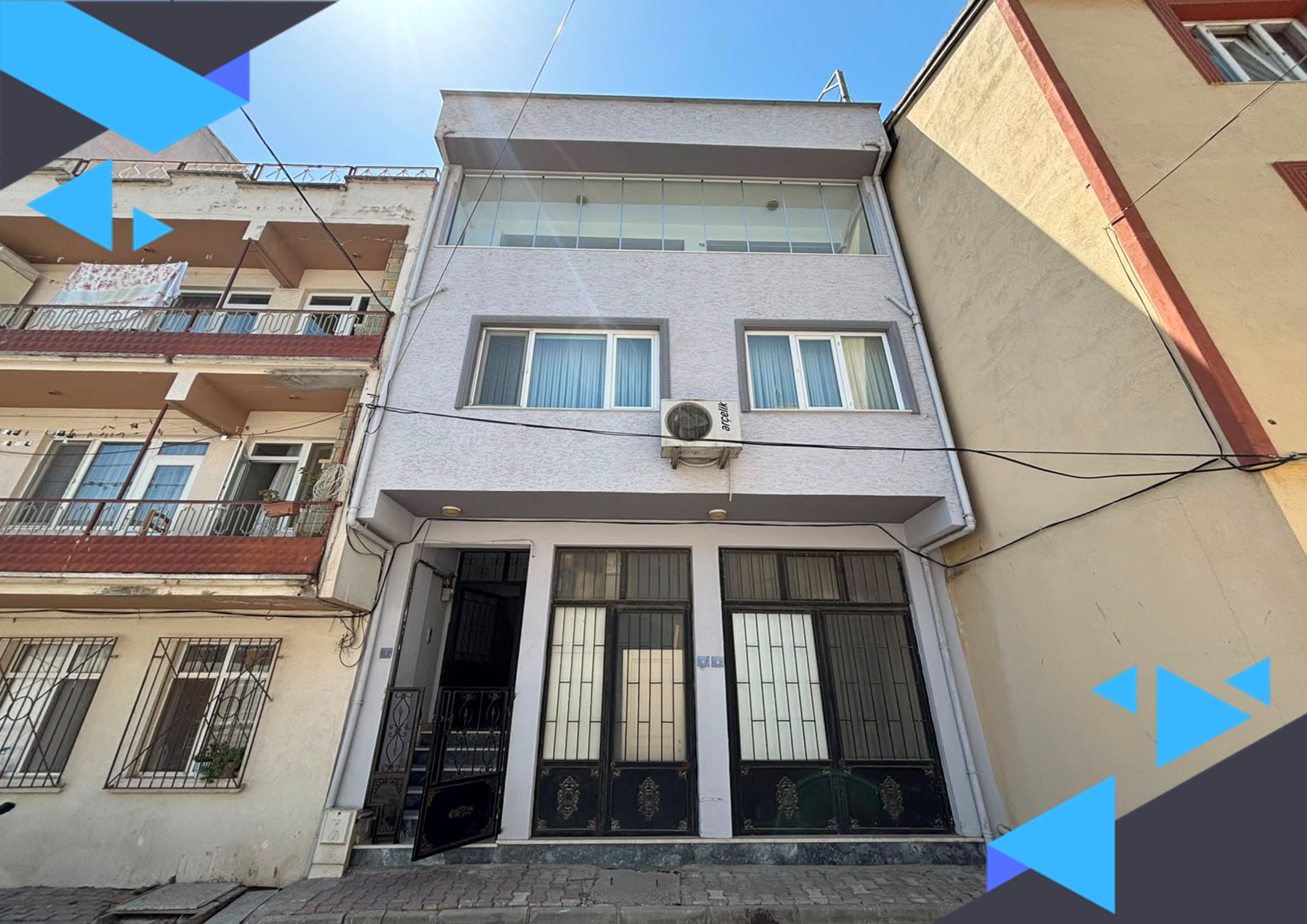 KOMPLE SATILIK BİNA |DÜKKANLI, BAHÇELİ, TERASLI DUBLEKS