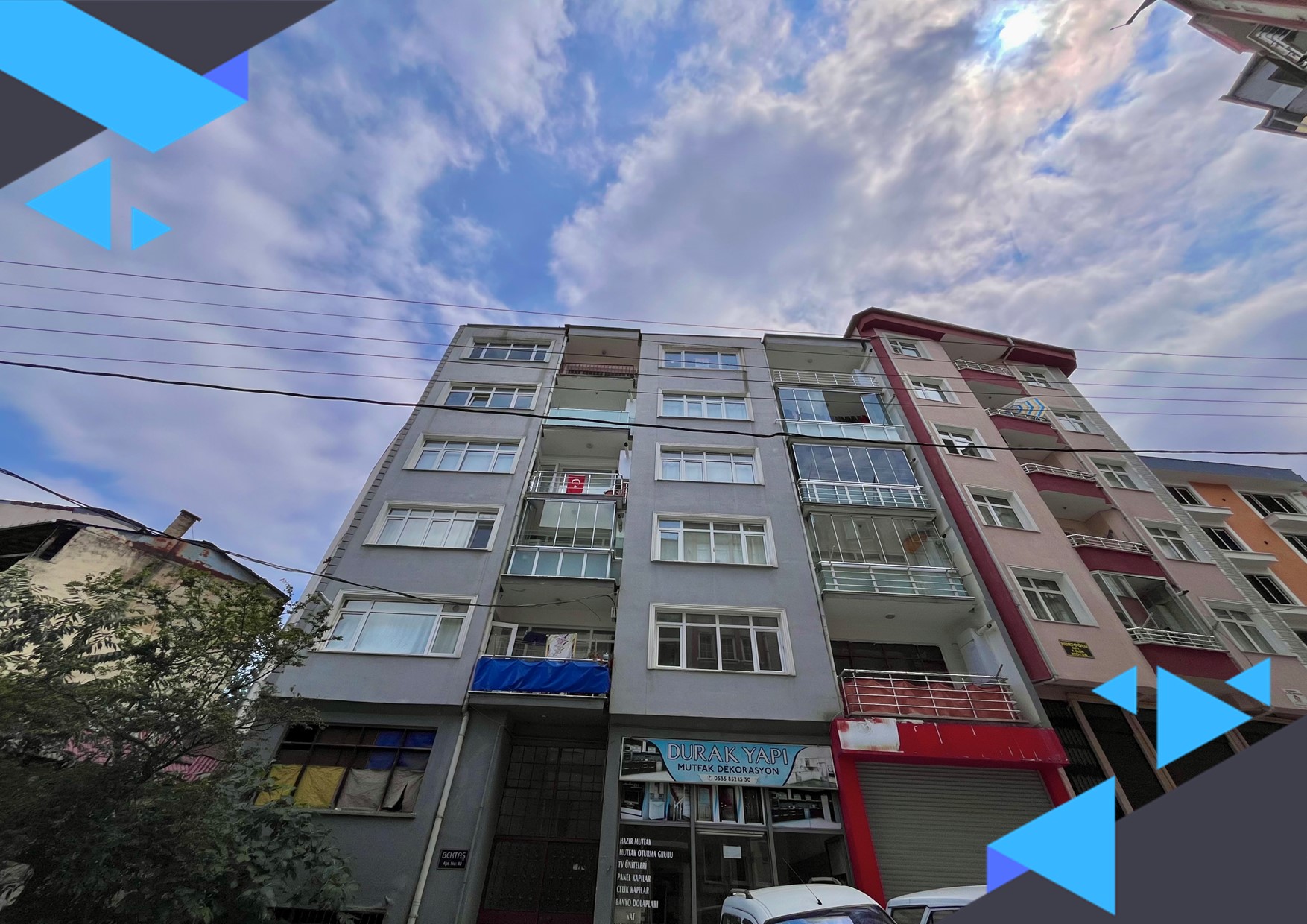 DORA'DAN HACIHÜSEYİN MAHALLESİ'NDE 2+1 SATILIK DAİRE