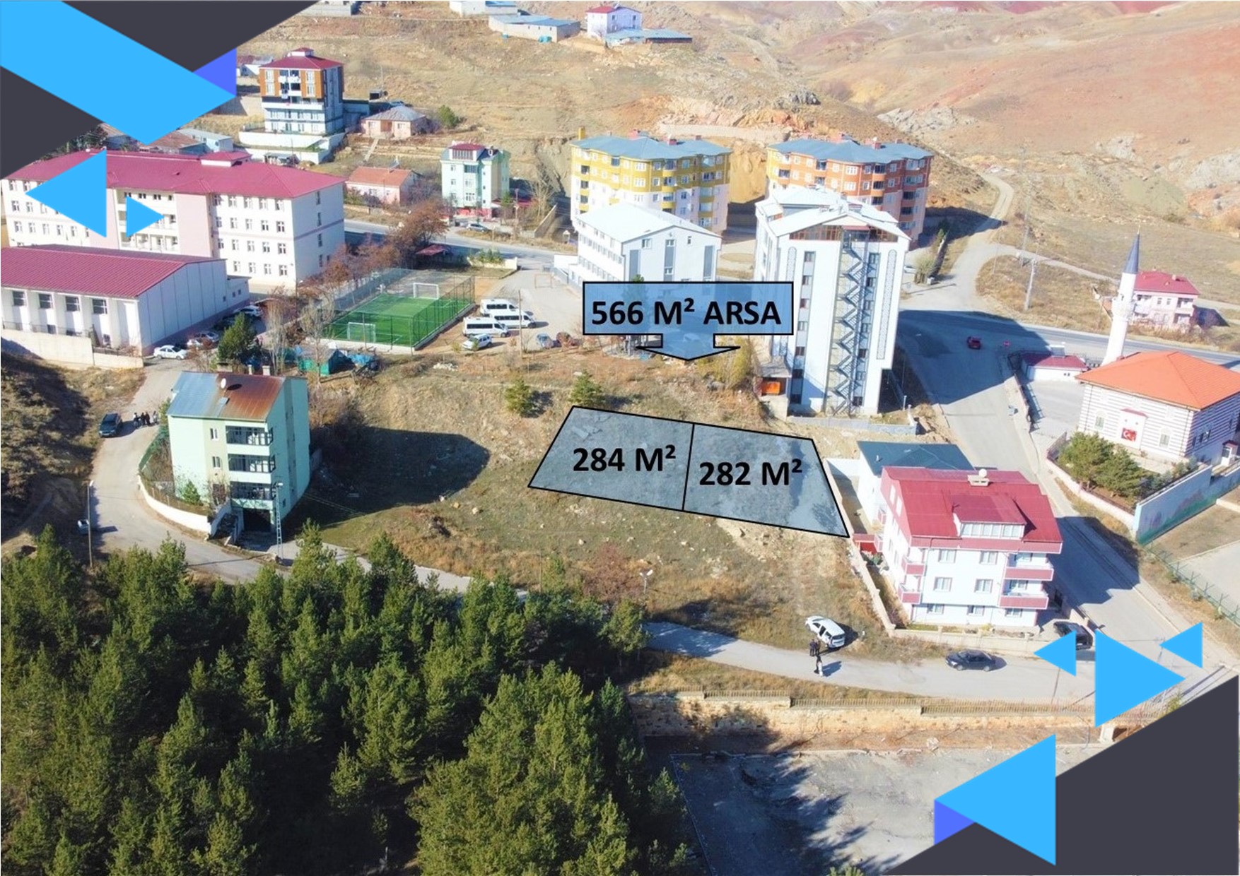 KALEARDI BÖLGESİNDE 566 M² SATILIK 3.5 KAT İMARLI 2 AYRI ARSA